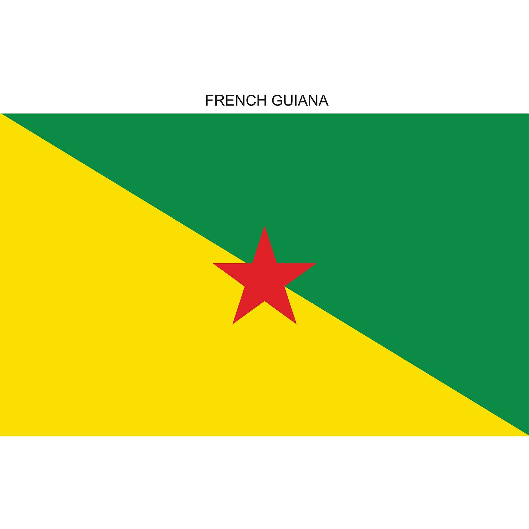 French Guiana Flag Awal Plastics Shop Catalogue